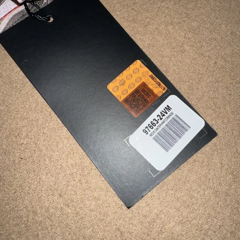 Harley Davidson One Size Knit Orange Neck Gaiter 97663-24VM NWT